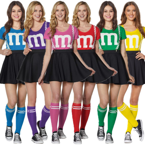 School Girls Musical Party Halloween Cheerleader Costume