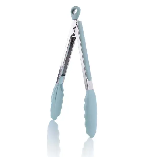 12 Inch Silicone and Stainless Steel Tongs: Perfect for Kitchen, BBQ, and Grill Cooking