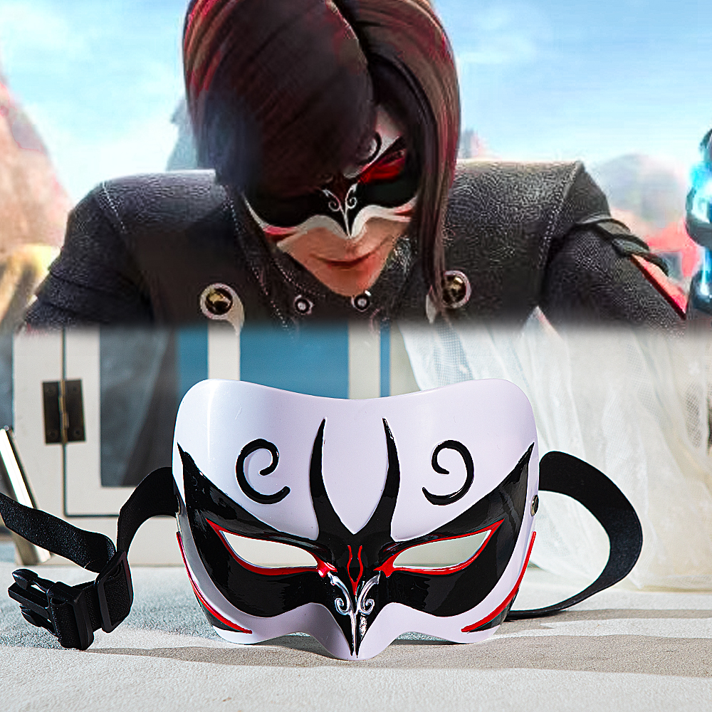 Game Character Chinese Style Half Face Cos Mask