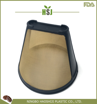 Cone permanent reusable stainless steel coffee filter