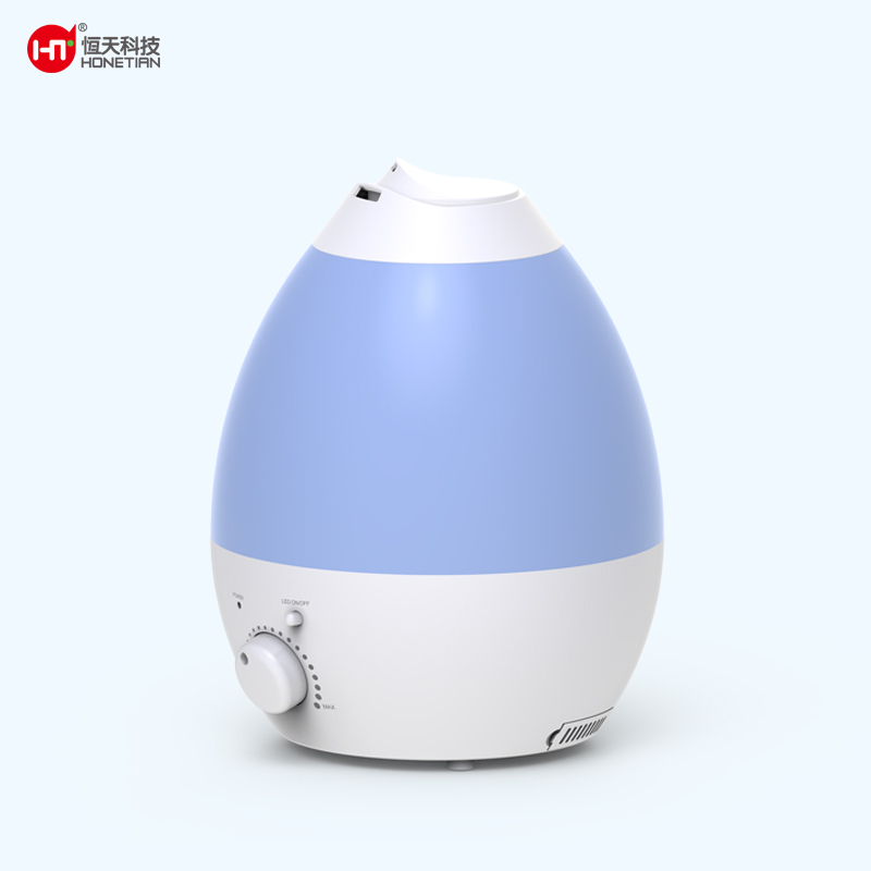 HONETIAN 7 colors night light knob control large mist output 2.8L capacity custom colors indoor ultrasonic cool mist humidifier