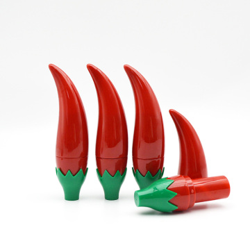 New Arrival Plastic Small Chili Shaped Empty Lipstick Tubes