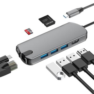 Stazione dock multiport di hub di computer di tipo C