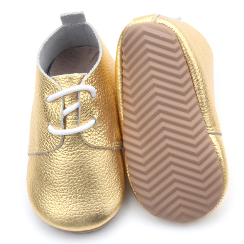 Kids Oxford Shoes Rubber Outsoles Handmade Wholesale Baby Oxford Shoes Manufactory