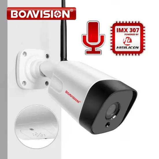 HD 1080P IP Camera Outdoor WiFi Two Way Audio Home Security Camera Wireless Surveillance Bullet Waterproof IP Onvif Camera CamHi