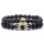 King Crown Black Onyx Matte Bracelet 8mm Beads Natural Stone Chakra Collection Reiki Gift for Men Women