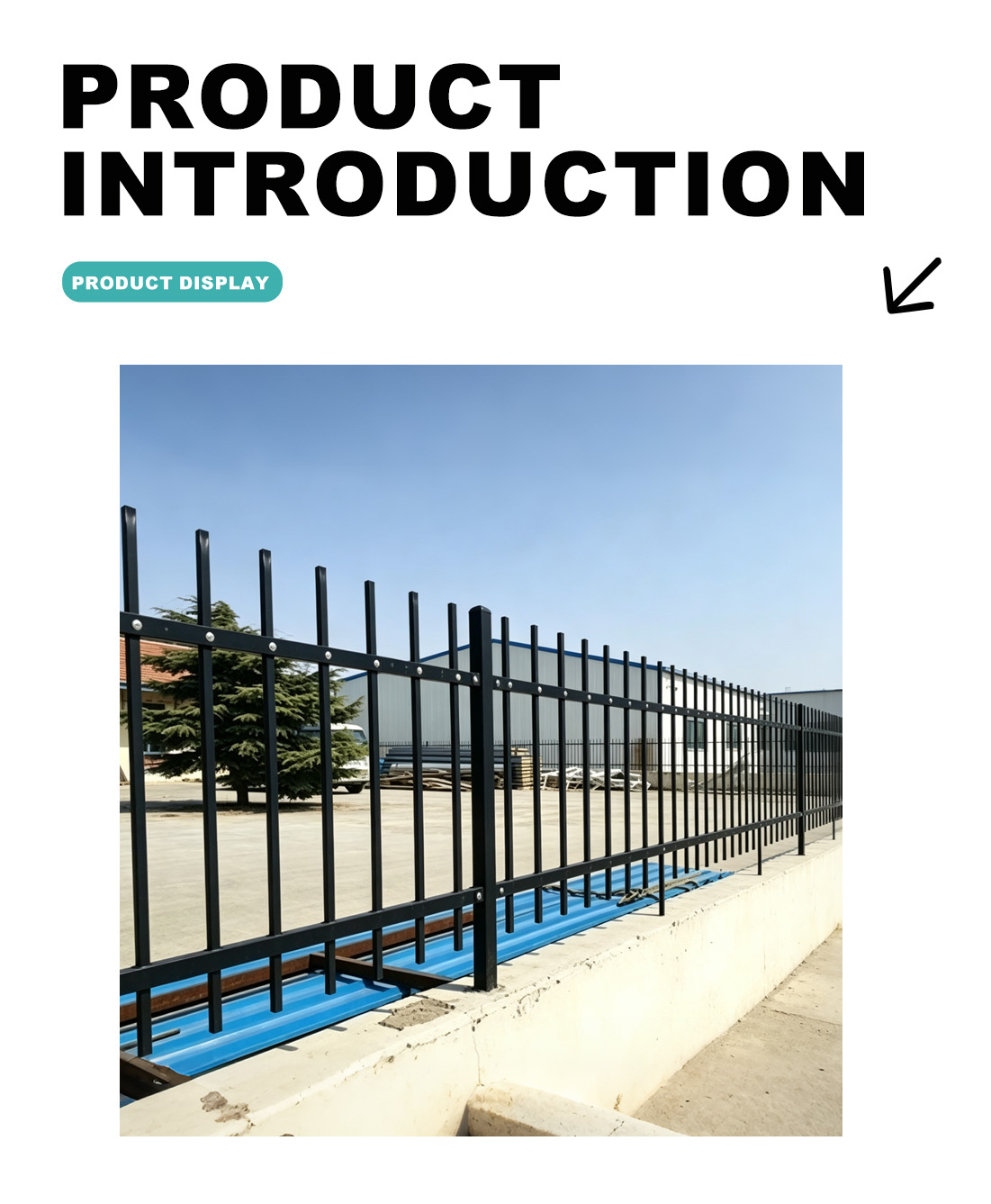 Adjustable Modular Portable Safety Construction Guardrails-x