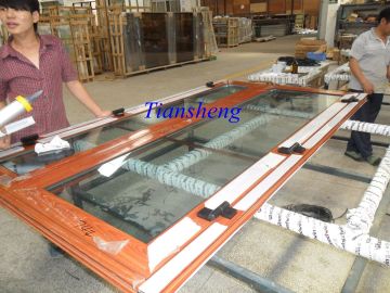 Aluminum Tempered Glass Door Mother-Son Door