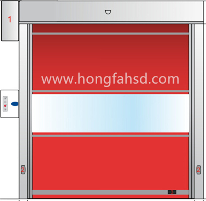 AGV PVC High Speed Rolling shutter Door