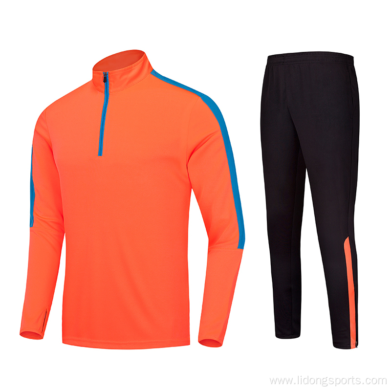 Polyester Soccer Sport Tracksuit for Men Women