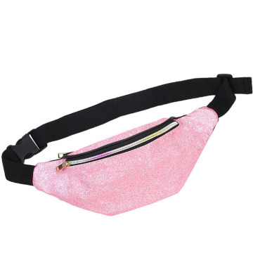 Marsupio personalizzato con glitter rosa per bambini