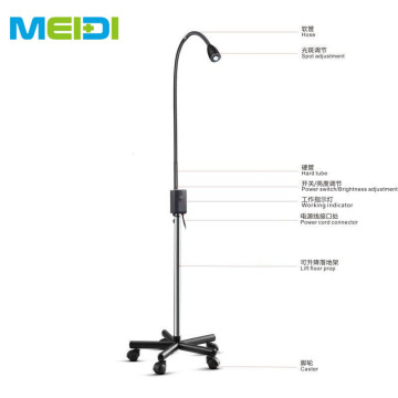 Mobile Floor Standing Examination Lamp Gooseneck Operating Room Clinic Inspection Lighting