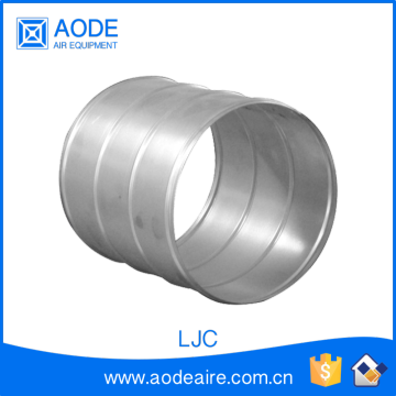 Galvanized round long Joining Collar for air ductwork damper and air conditioning parts, LJC flexible ducting fitting units