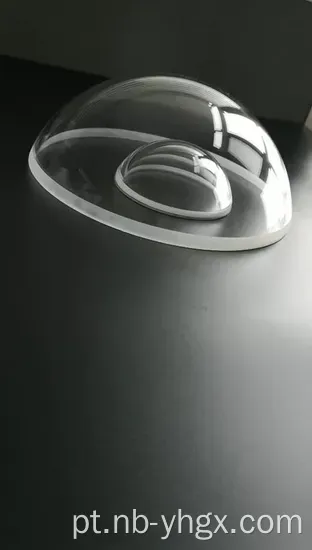 Lente dome de 8" de diâmetro com revestimento anti-reflexo