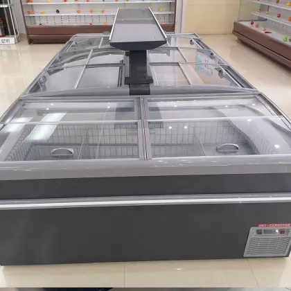 Beef/Mutton/Chicken Display Island Freezer with LED Lighting On Sale
