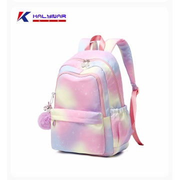 Hot Selling Polyester Tie Dye Backpack Girls