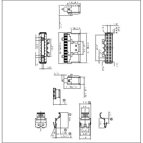 IDC3F06 3-3.0 IDC 20PIN FEMALE(E TYPE WITH LATCH) 