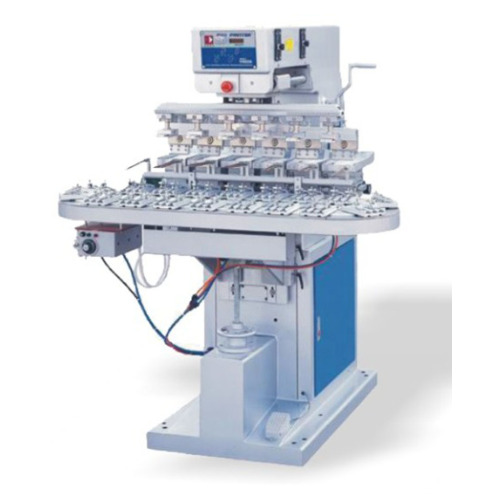 コンベア付け 6 色パッド印刷機