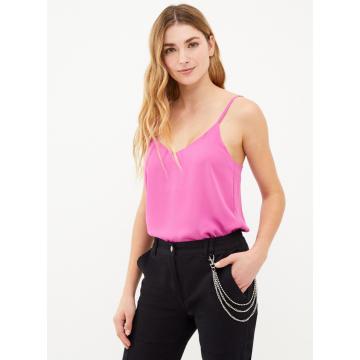 Sexy Summer Shirts Women's Pink Sling Tops