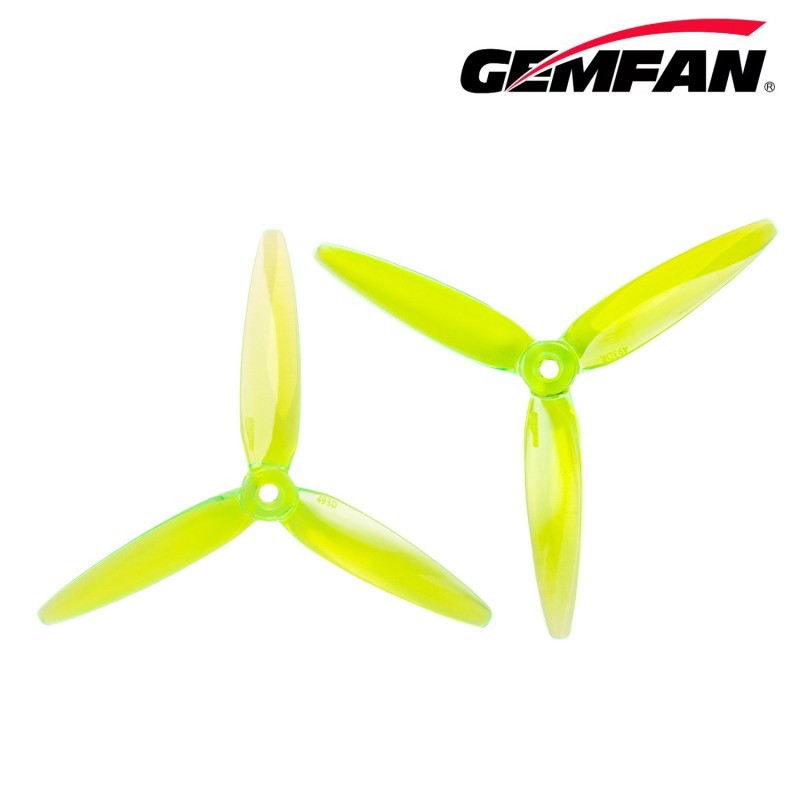 GEMFAN New 5 Inch FPV Props 3D Propeller 493D PC 3 Blade for Performing 3D Freestyle Flying Maneuvers with Drones