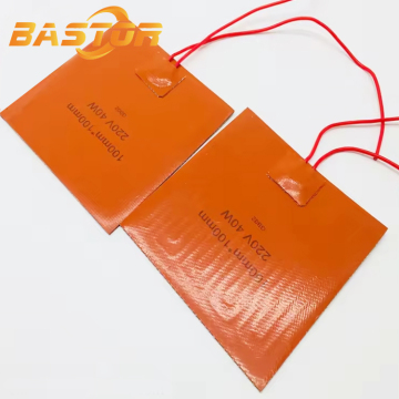 Flexible 3D Printer Silicone Heated Bed 24V 300x300mm 400x400mm 500x500mm