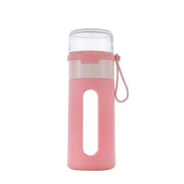 New tea separator cup Macarons glass Simple and modern Easy to carry Wrapping tea cup Glass water cup