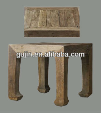 Vintage Reclaimed Wood Furniture End Table