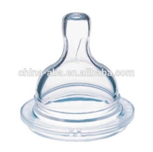 Food grade silicone nipple standard neck and wide neck teat high transparency baby Liquid Silicon nipple baby teat