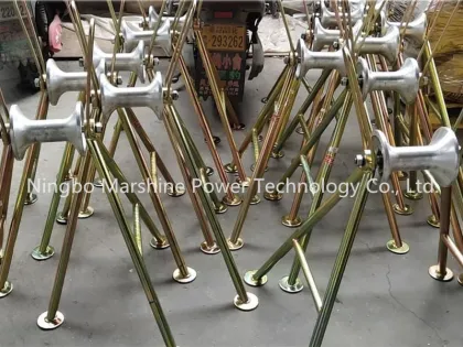 Stringing Equipment Tetra Sheave Support Cable Roller