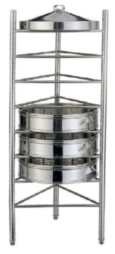 8-shelf steamer rack, s/s