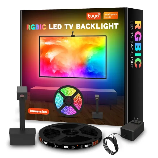 RGBIC Sync Sensing App Control: Immersion LED TV Backlight with Camera