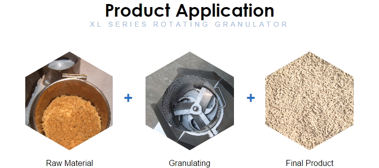 Extruding granulator