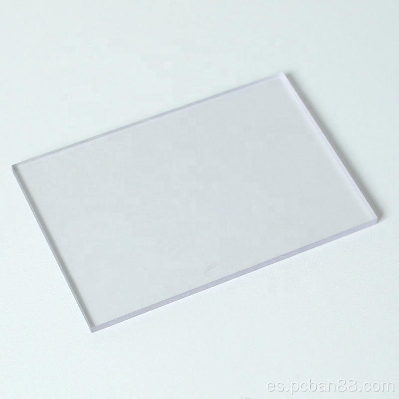 Placa de resistencia de PC antiestática transparente de 3 mm