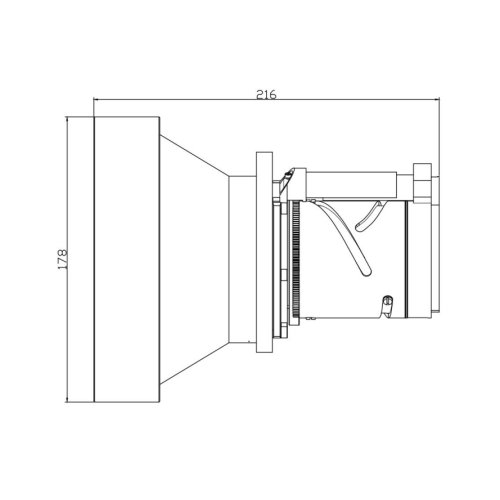 उच्च गुणवत्ता वाले मिड-वेव ज़ूम आईआर लेंस