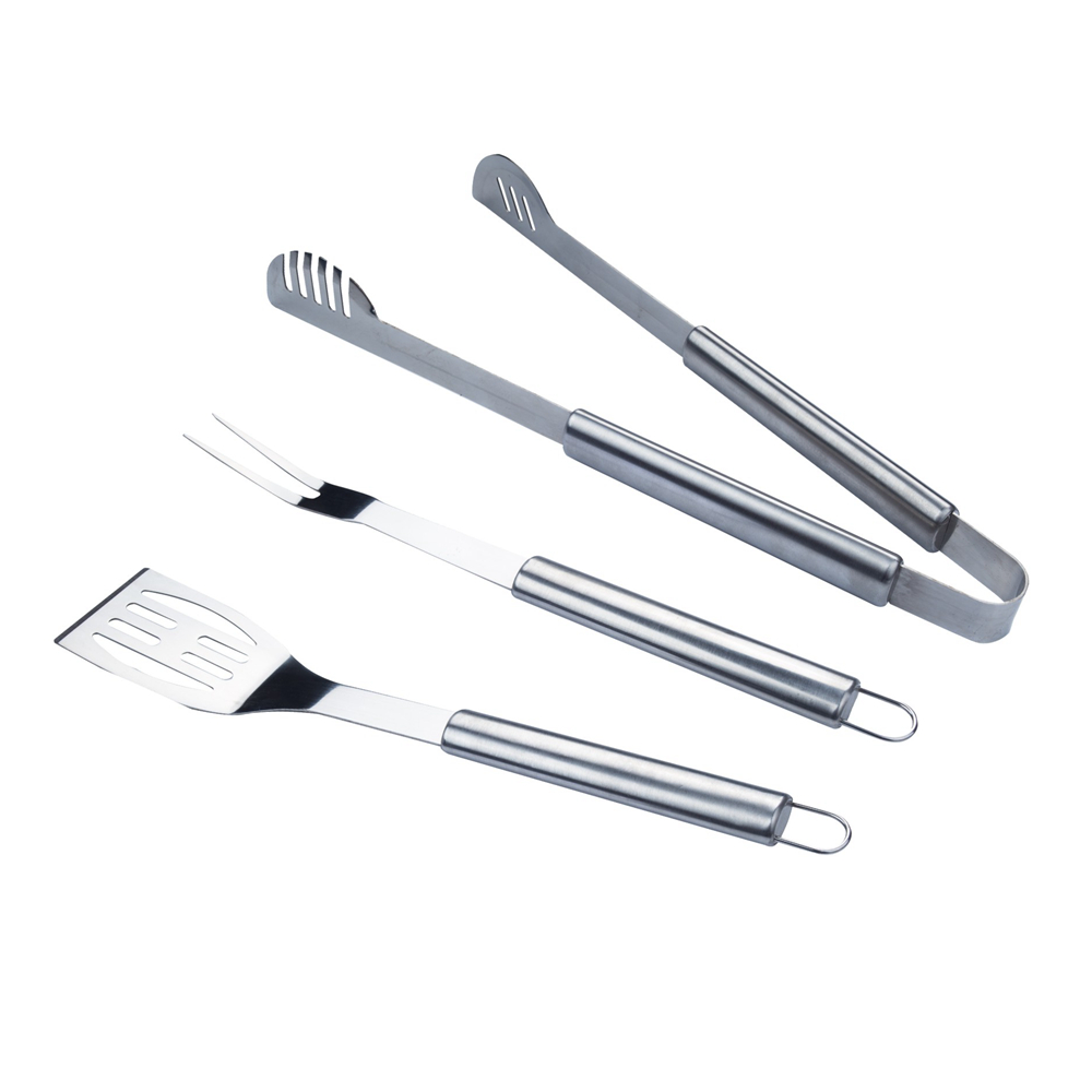 3 PCS roestvrijstalen BBQ -gereedschappenset