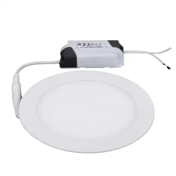 SMD Round Square LED Panel Light - Slim Frameless Backlight Recessed Ceiling Light