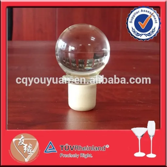 Sealed round glass bottle cork stopper wholesale