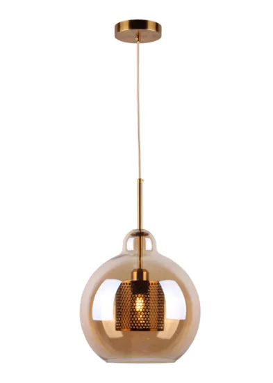 Modern Indoor Decorative Metal Round Ball Pendant Lamp