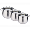 Stainless Steel Belly Shaped Induction Soup Stock Pot