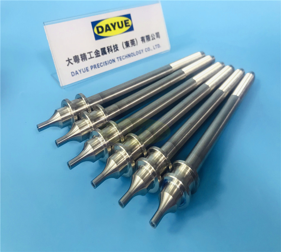 Machined threaded shaft drive spindle hydraulic valve stem