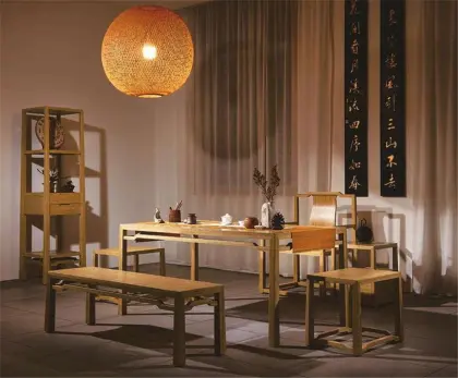 Bamboo style decorative wall