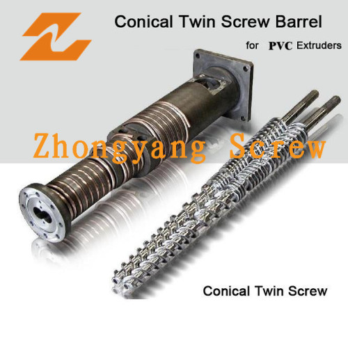 New Designed Bimetallic PVC Twin Conical Screw&Barrel