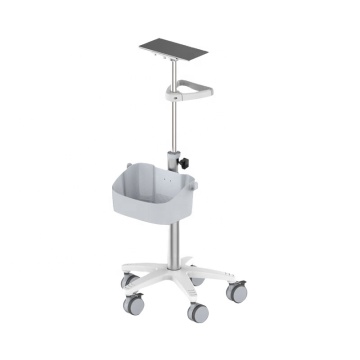 Economie Verstelbare Roll Stand met medische trolley en optionele bijgewerkte plastic mand