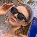 Retro Small Frame Square Sunglasses fashionable street shooting sunglasses