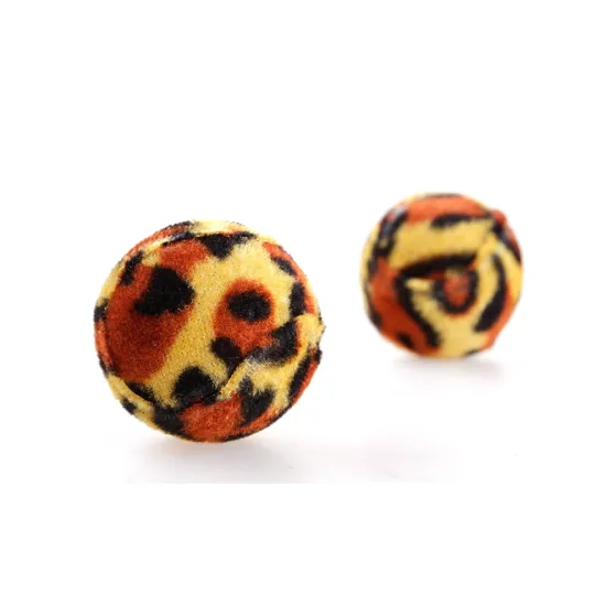 hot sell Mini Leopard grain cloth ball for dog and catPCT-9055