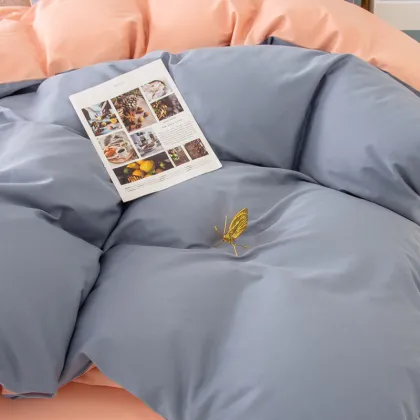 Cotton Feel 120gsm King Queen Sheet Set - 4 Piece Duvet Bedding