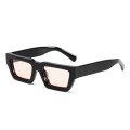 Narrow Rectangle Acetate Sunglasses