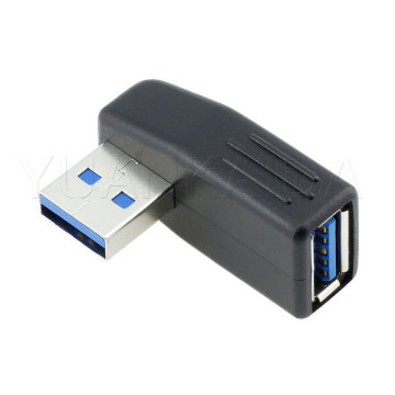 USB3.0 Male to Female 90 Degree Adapter