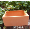 Barato rectangular Terracotta Planter Clay Pots al por mayor