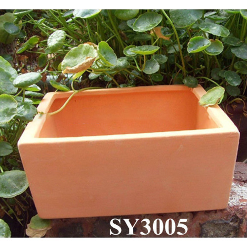 Clay Pots Wholesale Cheap Rectangular Terracotta Planter Clay Pots Wholesale Manufactory